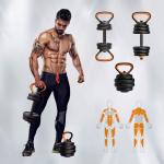 Kettle und Langhantelset, Multifunktions-, Fitnessübungen, 30 kg.
