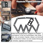 Règle de mesure multi-angle avec double fente, multi-usage, pour les carreaux, en aluminium, convient aux carreleurs, aux constructeurs, aux artisans, aux charpentiers et aux bricoleurs.
