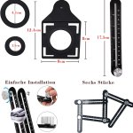 Règle de mesure multi-angle avec double fente, multi-usage, pour les carreaux, en aluminium, convient aux carreleurs, aux constructeurs, aux artisans, aux charpentiers et aux bricoleurs.