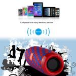 Altoparlante Stereo Portatile, portable speaker 5 x 2 Watt, Bluetooth, impermeabile, Rosso
