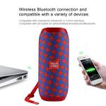 Altoparlante Stereo Portatile, portable speaker 5 x 2 Watt, Bluetooth, impermeabile, Rosso