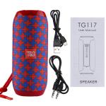 Altoparlante Stereo Portatile, portable speaker 5 x 2 Watt, Bluetooth, impermeabile, Rosso