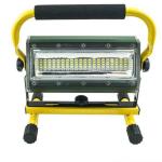 Leistungsstarker, tragbarer LED-Flutlichtstrahler, 100 Watt, mit wiederaufladbaren Batterien, für drinnen und draußen 