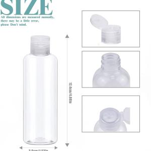 Reiseflaschen, 100 ml, Kunststoff, für Shampoo, Spülung, Lotion, Toilettenartikel