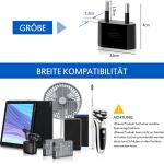 Reisenetzteil USA, 2 polig für europäischen Stecker, für Geräte mit amerikanischem Netzteil, 1 Stück