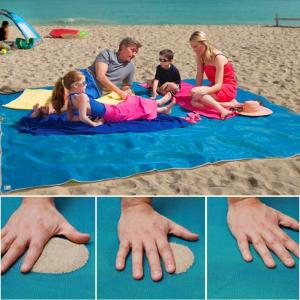 Serviette de plage anti sable, grande taille, rose ou bleu, Sand Beach Mat