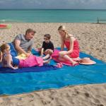 Serviette de plage anti sable, grande taille, rose ou bleu, Sand Beach Mat