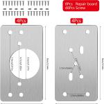 Reparaturplatte Scharniere Befestigung für Schranktüren, Holzmöbel