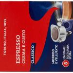 Lavazza Crema e Gusto Classico, 18 dosettes pour machine à espresso