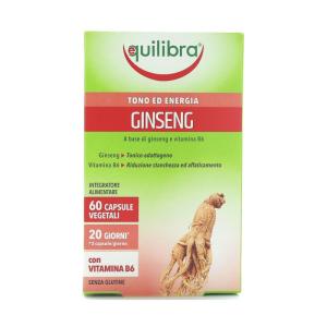 Ginseng Vegicaps, 60 Perlen, Nahrungsergänzungsmittel, glutenfrei, Equilibra