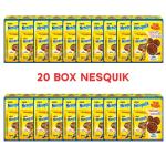 Nesquik box snack, Prêt à boire, Boisson à base de lait avec cacao à faible teneur en matières grasses, 3 Sablés Galbusera à faible teneur en matières grasses, 207g par paquet, paquet de 20 b