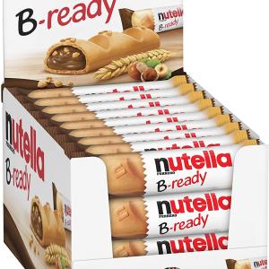 Nutella B-ready, 36 snack da 22gr, cialda di pane farcita con nutella