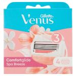 Gillette Venus Comfortglide Breeze Lamette di Ricambio per Rasoio Donna, Confezione da 4 Ricambi con 3 Lame, Design Performante, Pelle Protetta