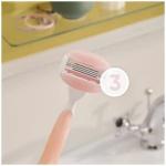 Gillette Venus Comfortglide Breeze Lamette di Ricambio per Rasoio Donna, Confezione da 4 Ricambi con 3 Lame, Design Performante, Pelle Protetta