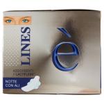LINES È, Absorbierende Frau, Modell Nacht, mit Flügeln, Packung mit 9 Stück