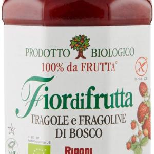 Rigoni di Asiago, Erdbeer marmelade und wilde Erdbeermarmelade, zuckerfrei, Bio, 330g