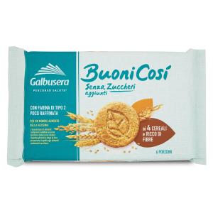 Galbusera Buoni Così Biscuits sablés sans sucre ajouté, 330g