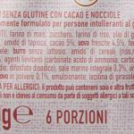 Zero Grain Cacao Noisette, Sans Gluten, Sans Lactose, 6 paquets, 220 g, Galbusera