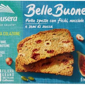 Galbusera Fette Biscottate Breakfast Figues et Noisettes Bellebuone, 200g