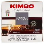 Espresso Intenso Kapseln Kompatibel mit Nescafé Dolce Gusto Maschinen 30 x 7 g Kimbo, Intensität 12