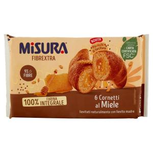 Cornetto Fibrextra, Miel, Format, 308 g, paquet de 6 croissants