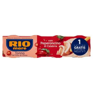 Rio Mare Tonno olio d'oliva 4x80 gr con peperoncino di calabria