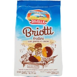 Divella biscuits briotti crème de cacao gr.400