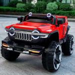 Elektroauto für Kinder, 12v, Jeep, 2 Sitze, mit 2,4g Fernbedienung, rote farbe