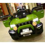 Auto elettrica per bambini, 12v, Jeep, 2 posti, con telecomando 2.4g, verde