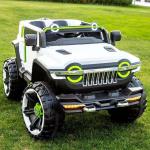 Elektroauto für Kinder, 12v, Jeep, 2 Sitze, mit Fernbedienung 2,4g, farbe weiß