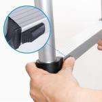 Scala Telescopica in Alluminio 5 m – Pieghevole Portatile, Certificata EN131, Portata 150 kg