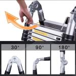 Scala Telescopica in Alluminio 5 m – Pieghevole Portatile, Certificata EN131, Portata 150 kg
