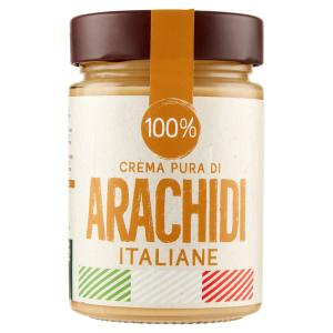 Crema di arachidi tostate, 100%, pura crema di arachidi, 300 gr