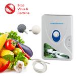 Generatore di ozono 2 in 1 e ionizzatore per aria, acqua e cibo, rimuove virus