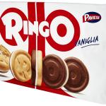 Ringo Snack, biscotti farciti con crema vaniglia, confezione da 6 snack Ringo, 330g