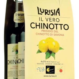 Lurisia, unser Chinotto, die echte, 4 Flaschen, im Glas, 275 ml