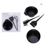 Kit per tinta capelli, set composto da cestello pettine e spazzola