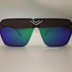 Okly Retrò Lunettes de soleil, lunettes de soleil pour hommes et femmes, vert