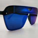 Okly Retrò Lunettes de soleil, lunettes de soleil Homme Femme, bleu