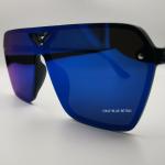 Okly Retrò Lunettes de soleil, lunettes de soleil Homme Femme, bleu