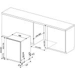 INDESIT Lavastoviglie DIE2B19 da Incasso a Scomparsa Totale Classe F Capacità 13 Coperti, 60 cm