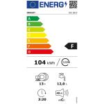INDESIT Lavastoviglie DIE2B19 da Incasso a Scomparsa Totale Classe F Capacità 13 Coperti, 60 cm