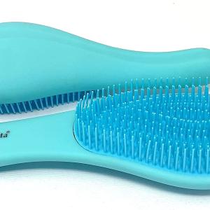 Entwirrende, entwirrende Haarbürste, blaue farbe