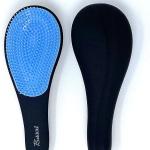 Démêlant, Brosse pour cheveux noués, noir avec intérieur bleu