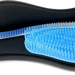 Démêlant, Brosse pour cheveux noués, noir avec intérieur bleu