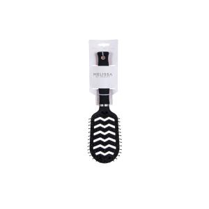 Professionelle Haarbürste Soft Touch Schwarz 23 x 6 cm