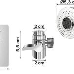 Duschbrause Easy Universal, Duschbrause für Waschbecken, flexibel, einfach zu montieren, Befestigung mit Bioklebstoff, praktisch und kompakt, weiss