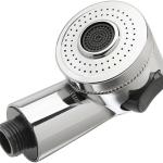 Duschbrause Easy Universal, Duschbrause für Waschbecken, flexibel, einfach zu montieren, Befestigung mit Bioklebstoff, praktisch und kompakt, weiss
