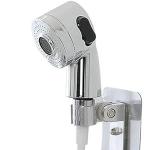 Duschbrause Easy Universal, Duschbrause für Waschbecken, flexibel, einfach zu montieren, Befestigung mit Bioklebstoff, praktisch und kompakt, weiss