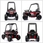 Macchina Elettrica, Quad elettrico mini per bambini, da 3-8 anni, colore rosso e nero, HOMCOM